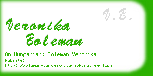 veronika boleman business card